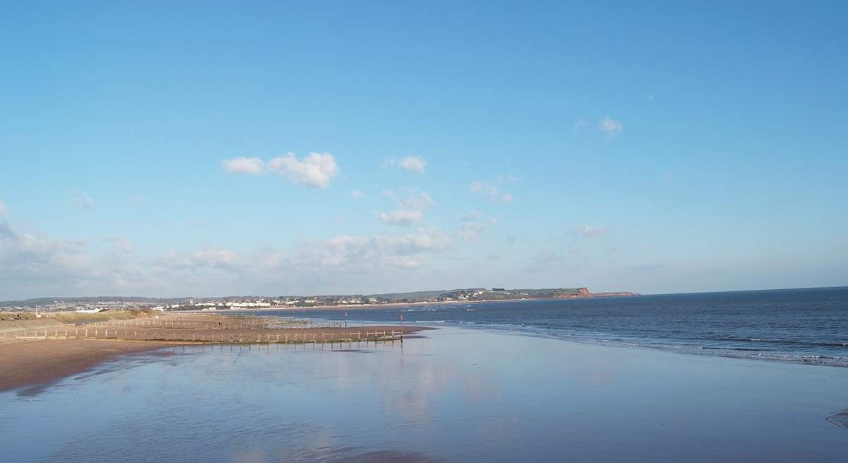 The picture-perfect beach at Dawlish.