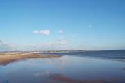 The picture-perfect beach at Dawlish.