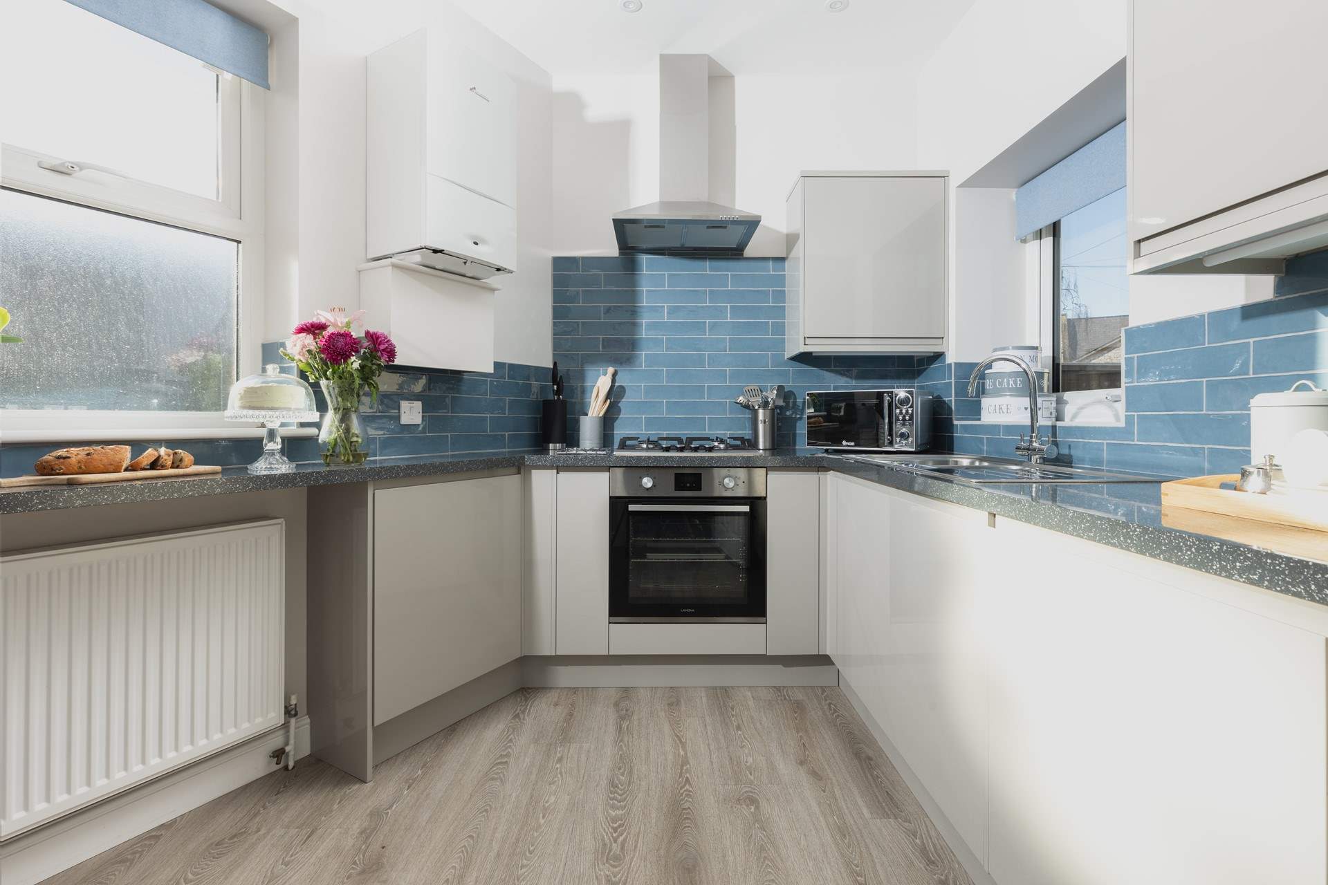 The fully equipped kitchen makes whipping up a feast a real treat.