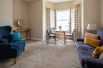 The snug on the first floor provides a great space to enjoy a good book and a touch of peace and quiet.