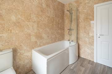 A soak in the tub is a great way to end the day.