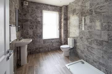The family shower-room on the first floor.