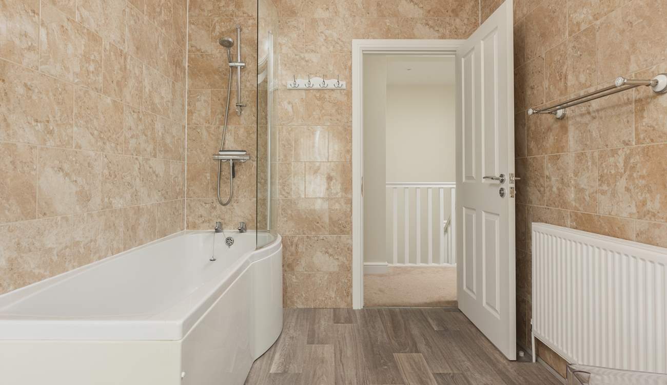 A soak in the tub is a great way to end the day.