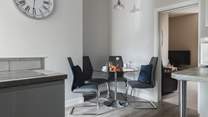 The kitchen/diner also offers the perfect spot to enjoy breakfast and plan the day's adventures.