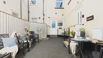 The shared courtyard entrance to Magnolia. 