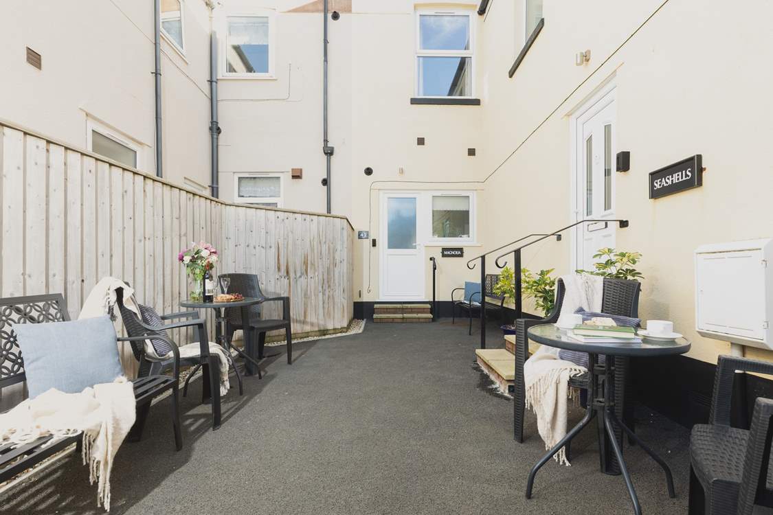 The shared courtyard entrance to Magnolia.