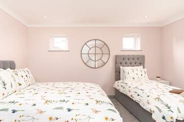 The family bedroom located on the ground floor.