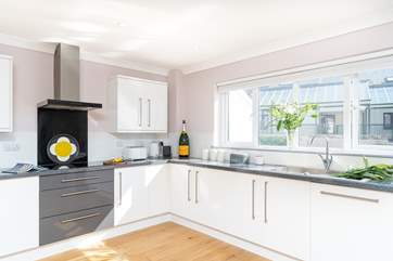 The kitchen is very well-equipped.