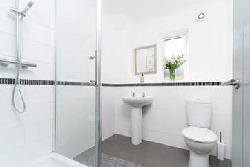 The downstairs shower-room.