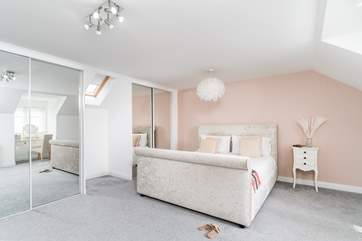 The beautiful master bedroom.