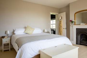One of the double bedrooms which has an en suite shower-room.