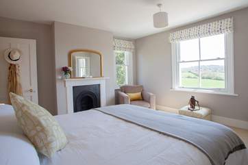 There are four spacious bedrooms.