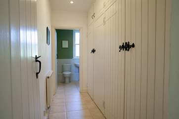 Door to downstairs cloakroom.