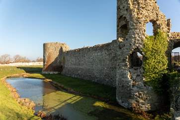Visit the remains of Pevensey Castle in East Sussex.