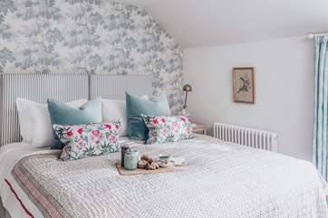 The main bedroom has a wonderful en suite shower-room.