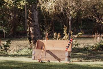 How about a game of croquet on the lawn?