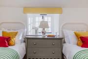 Bedroom 3 is a sweet little room with twin beds.