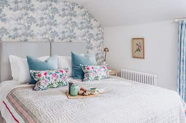 The main bedroom has a wonderful en suite shower-room.