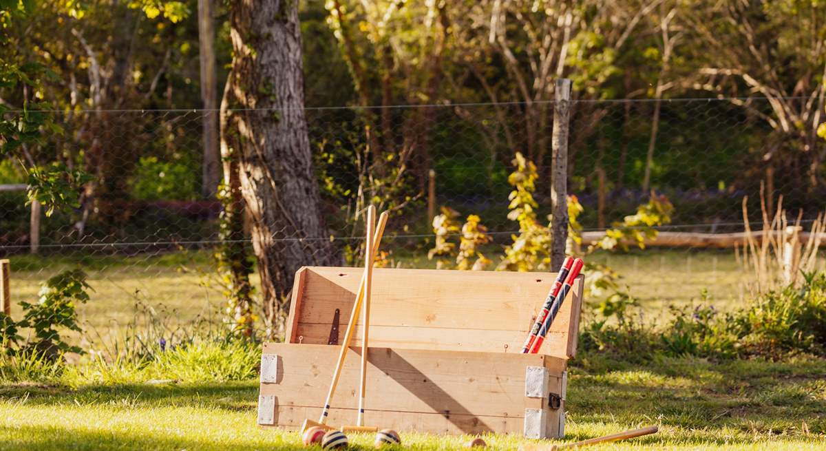 How about a game of croquet on the lawn? 