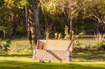 How about a game of croquet on the lawn?
