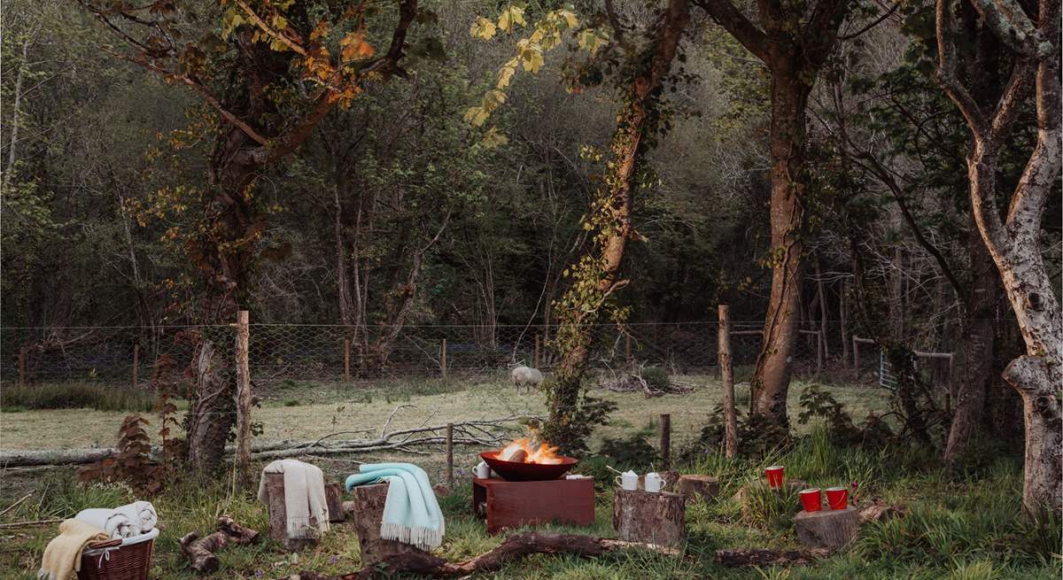 The wonderful fire-pit - an ideal spot to wrap up with blankets, sip hot chocolate and toast a marshmallow or two.
