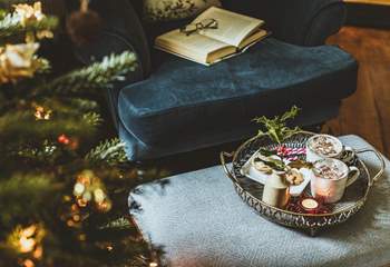 Cosy up with a hot chocolate after a Christmas stroll.