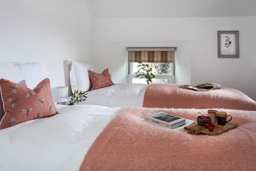 Bedroom 3 is lovely twin room.
