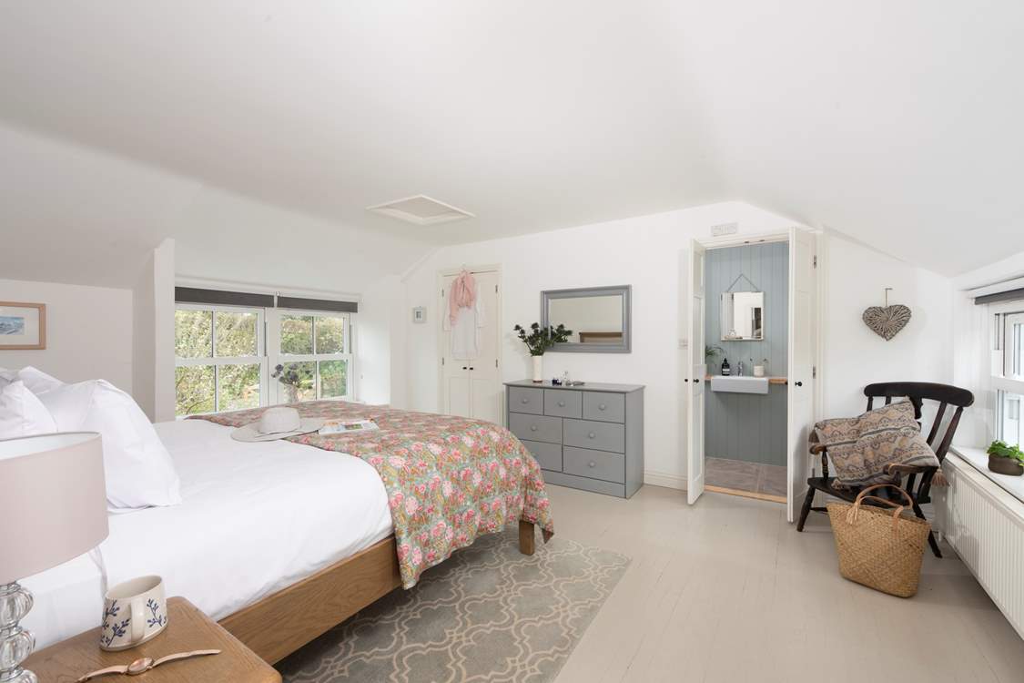 A super king-size bed awaits in Bedroom One.