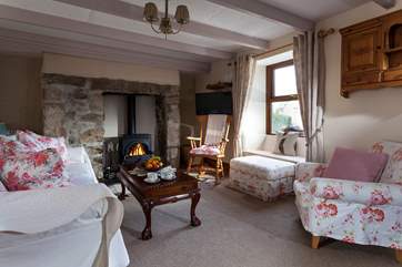 The cosy sitting-room.
