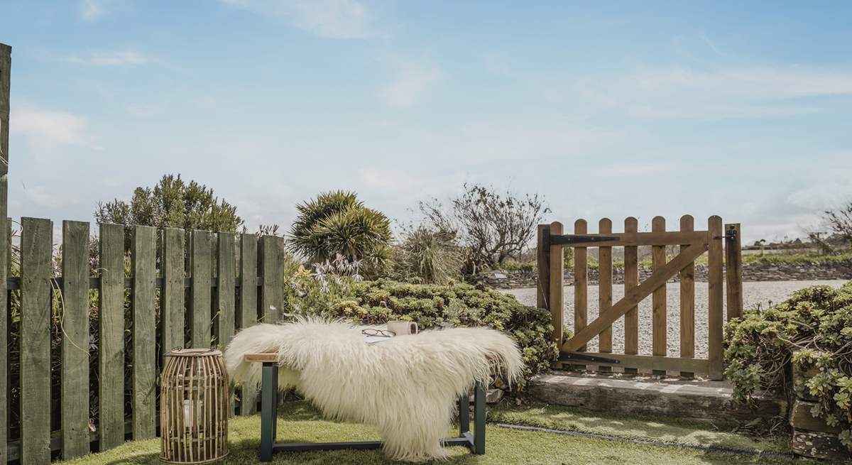 The sunny garden is lovely to relax in with a good book. The communal BBQ area is just opposite the garden.