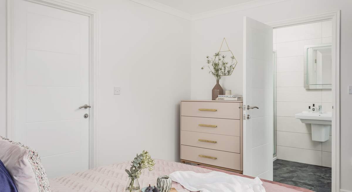 The main bedroom is full of natural light. 