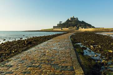Marazion is located a mile away. This charming seaside town is undoubtably most renowned for being home to the fairy tale castle at St Michael's Mount.