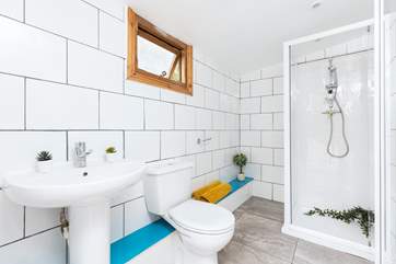 Private shower=room.