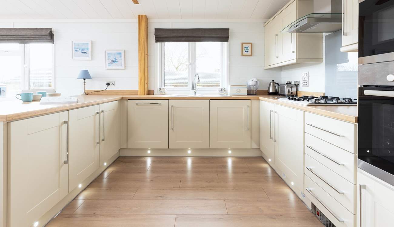 The kitchen is fully equipped, perfect for a cooking up a storm or a simple buffet-style lunch.