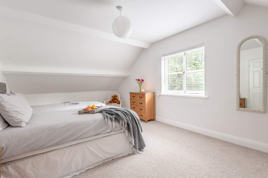 Plenty of light and bright space in bedroom 2.