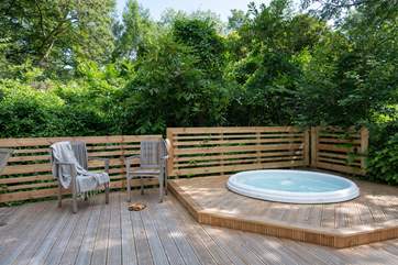 Bubbly bliss, spend time in the dreamy hot tub.