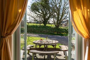 Idyllic spot for a glass or two, in the sunshine or under the stars.