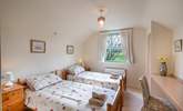 Enjoy the rural views from the sunny twin room on the first floor. - Thumbnail Image