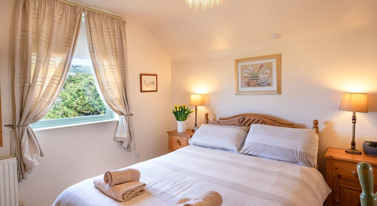 First floor double room with lovely sea views.