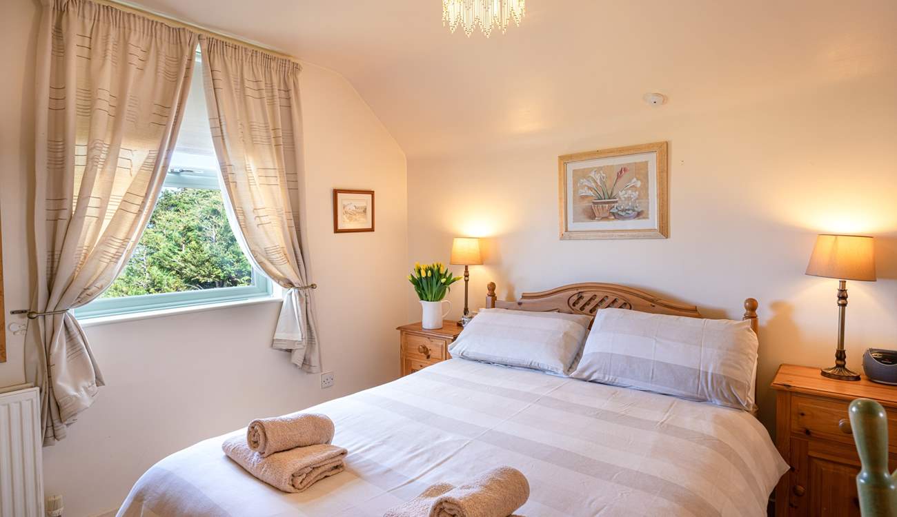 First floor double room with lovely sea views.