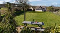 Escape to the top of the garden and soak up the symphony of coastal and rural views. 