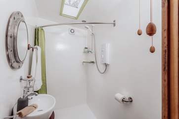 The family shower-room, next door to the second bedroom.