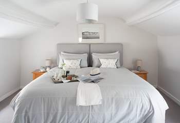 The 'zip and link' bedroom on the first floor, the perfect place to recharge.
