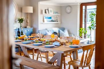 The perfect kitchen/diner for all the family to enjoy a family banquet and leads out to the garden through patio doors.