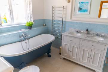 Twin sinks are always a statement piece.