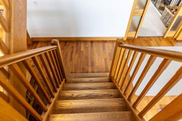 The stairs up to the first floor.