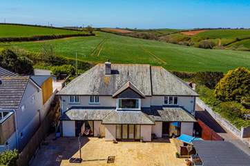 From the front of the house you can cross over the road and head two miles along the coast path to Wembury beach.