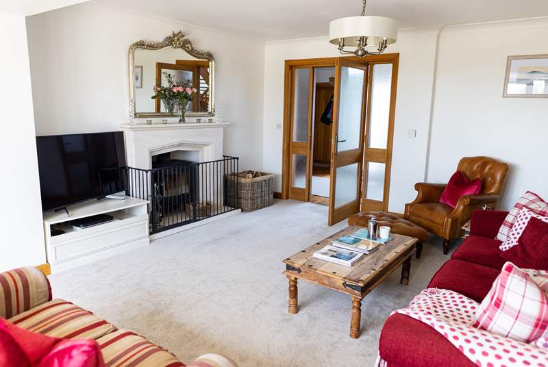 The lounge also benefits from a log-burner should the nights turn a little chilly.