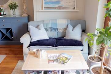 A second sitting area overlooking the garden.