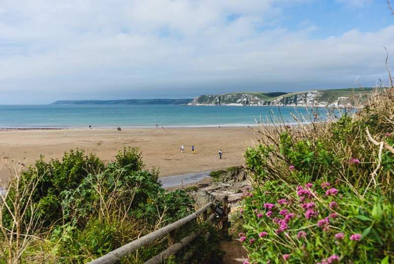 The south coast has some stunning sandy beaches to explore.